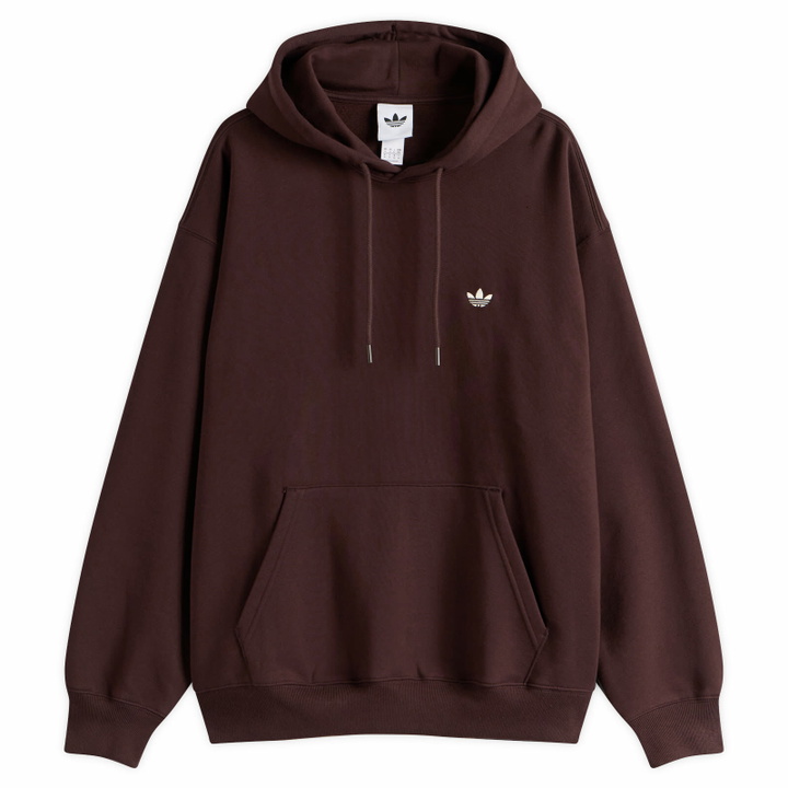 Photo: Adidas Milan Graphic Hoodie in Shadow Brown