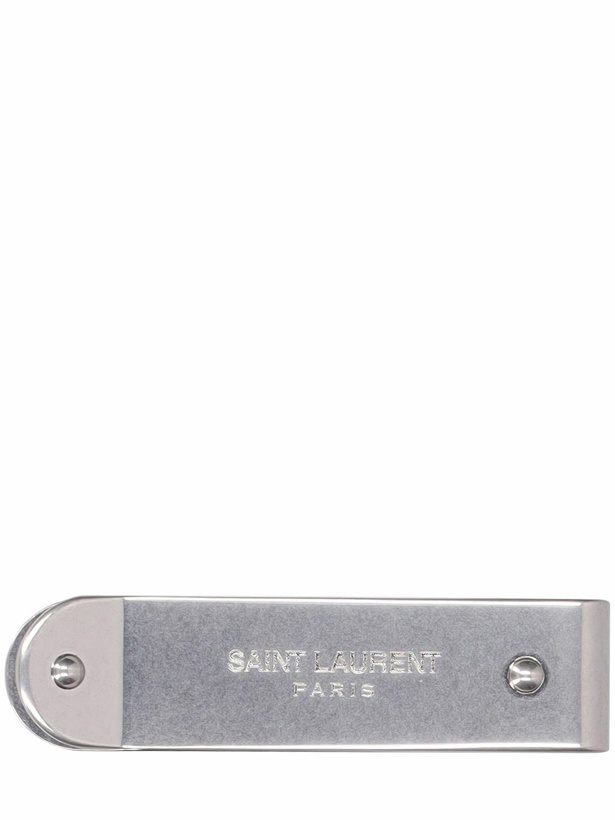 Photo: SAINT LAURENT - Logo Metal Money Clip