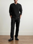 James Perse - Cotton-Jersey Henley Shirt - Black