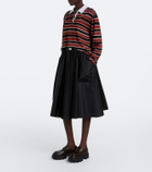 Prada Logo leather platform loafers