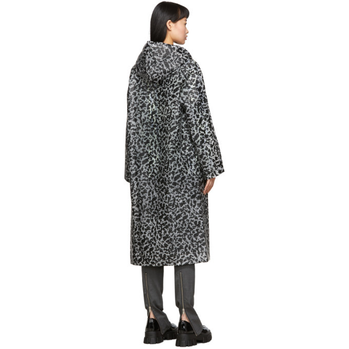 Proenza Schouler Black PSWL Notebook Print Rain Coat Proenza Schouler