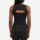 Off-White Women's Off Stamp Rib Row Top in Black