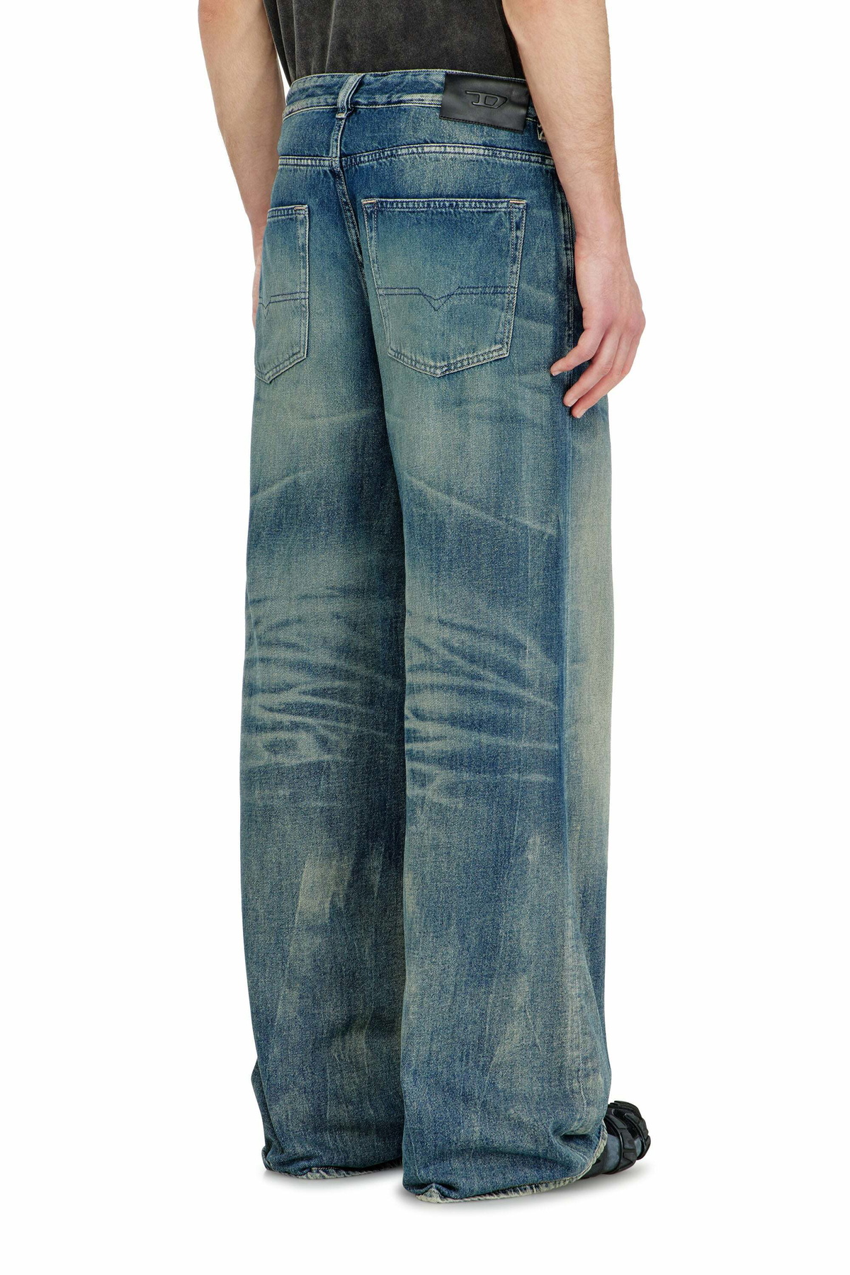 Diesel Relaxed Jeans Low Waist D-Rise - Jeans Mens in Blue