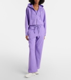 Adidas by Stella McCartney Logo cropped cotton-blend hoodie