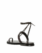 Dries Van Noten Womens Thong sandal Dark in Brown