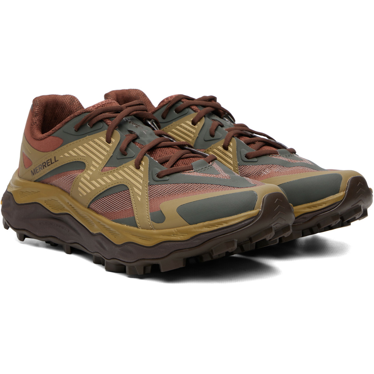 Merrell 1TRL Red & Khaki Agility Peak 6 Sneakers