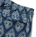 Beams Plus - Printed Cotton Shorts - Blue