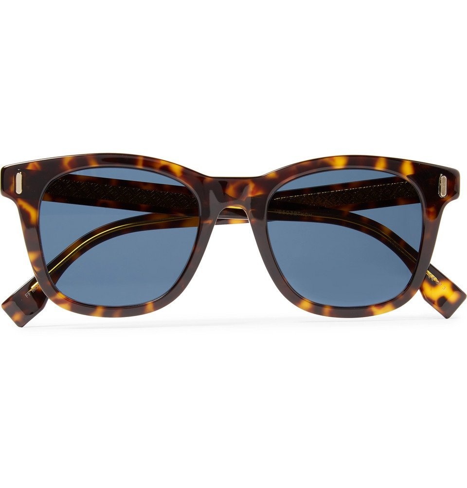 Fendi - D-Frame Tortoiseshell Acetate Sunglasses - Brown