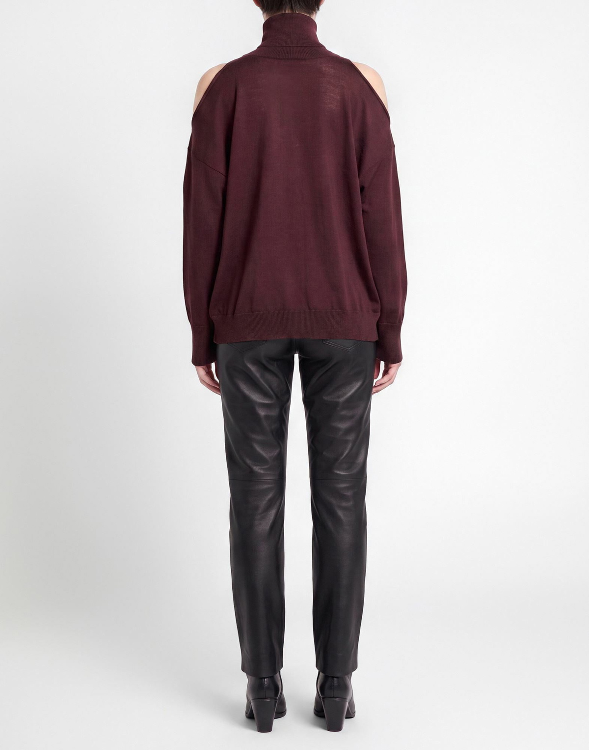 Roberto Collina Womens Turtleneck Plum