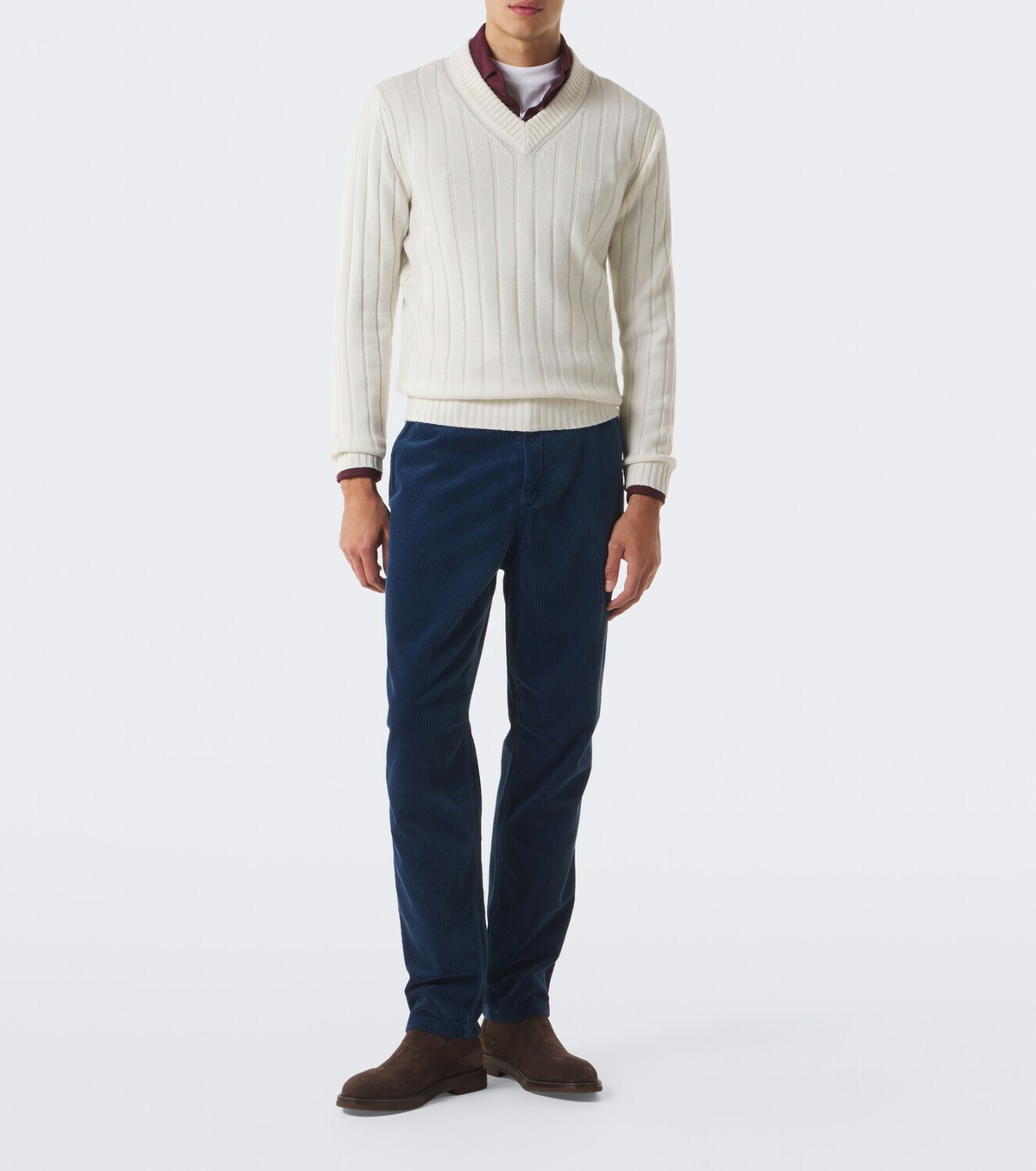 Brunello Cucinelli Cotton corduroy straight pants