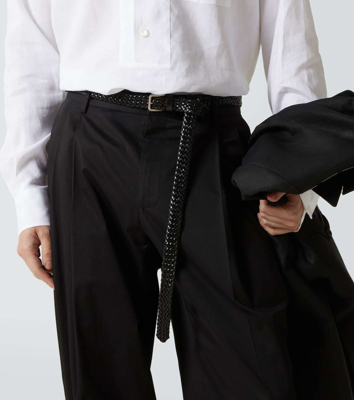 Dolce&Gabbana Braided leather belt