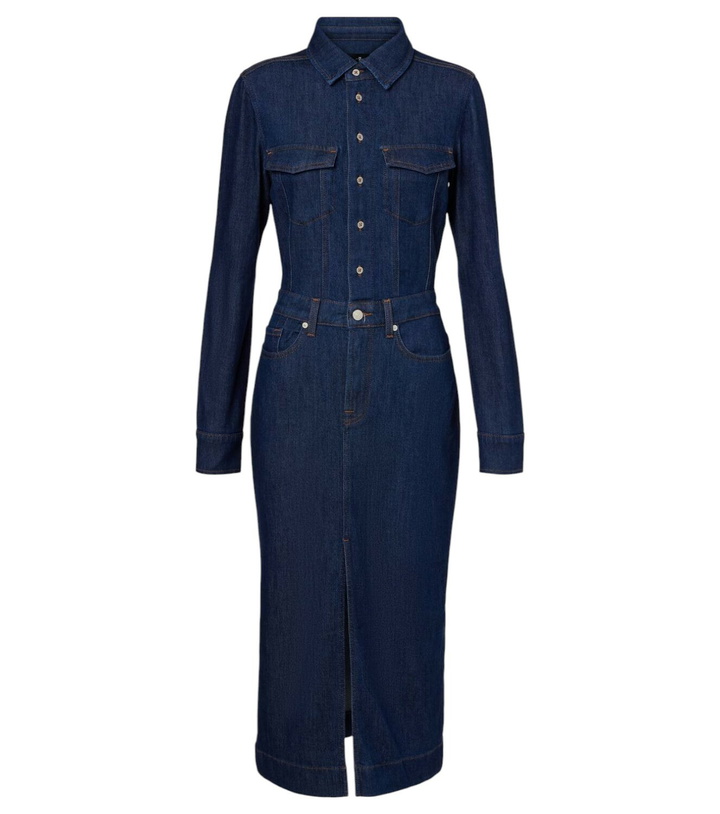 Photo: 7 For All Mankind Denim shirt dress