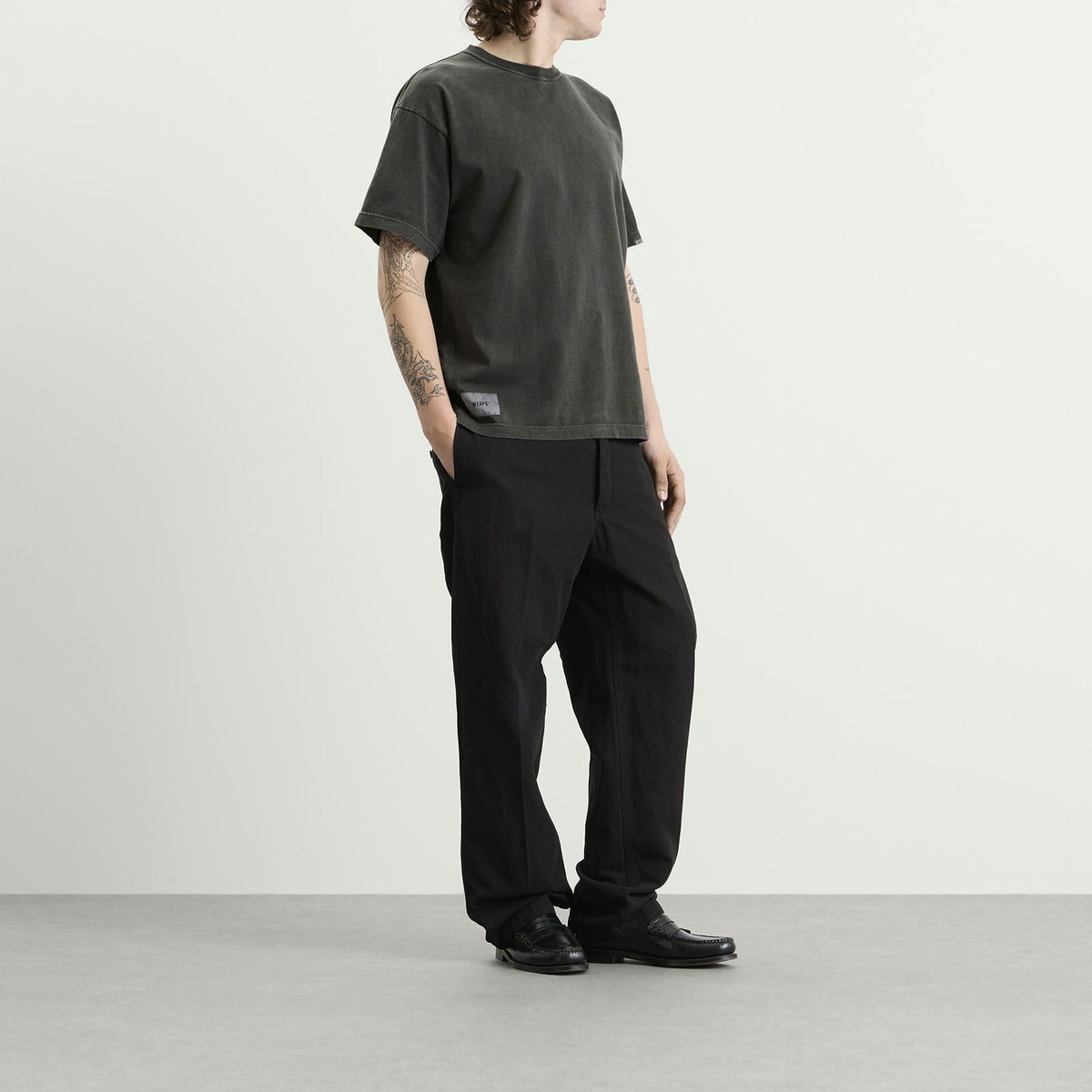 WTAPS Men's Sign-Od Ss in Black