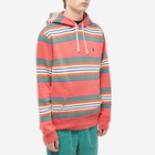 Polo Ralph Lauren Men's Garment Washed Stripe Hoody in Starbosrd Red Multi