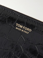 TOM FORD - Croc-Effect Leather Wallet