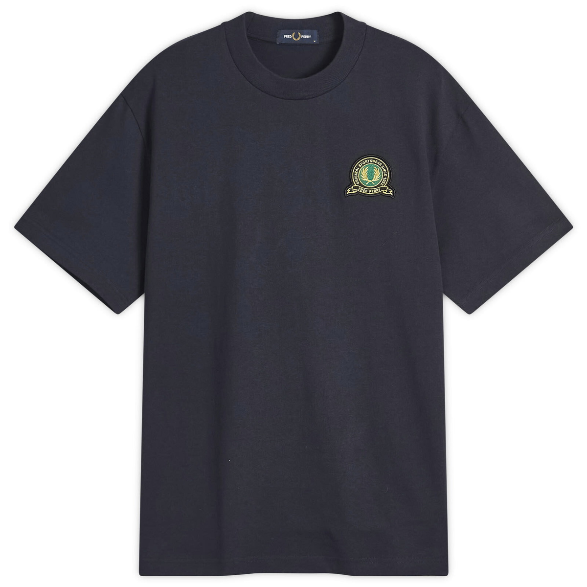 Fred Perry Men's Tennis Badge T-Shirt in Navy