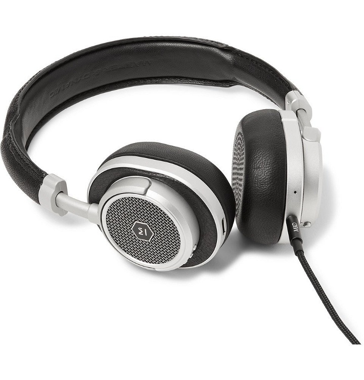 Photo: Master & Dynamic - MW50 Leather 2-in-1 Wireless Over-Ear Headphones - Black