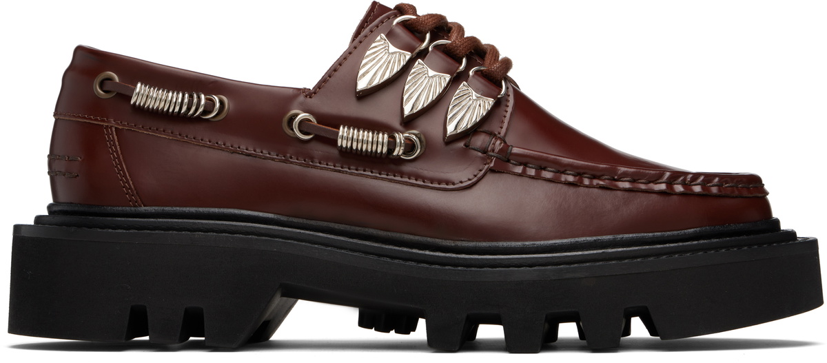 靴 TOGA tassel brogue shoes Toga Virilis Black Tassel Brogues Toga Virilis