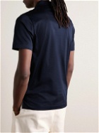Canali - Cotton-Jersey Polo Shirt - Blue