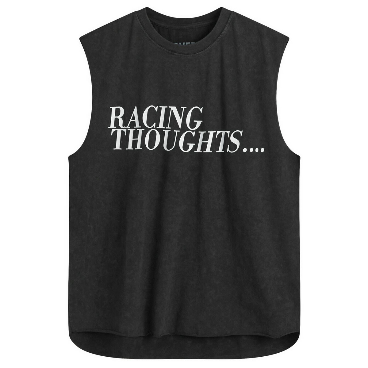 Over Over Men's Racing Thoughts Easy Tank Top in Black
