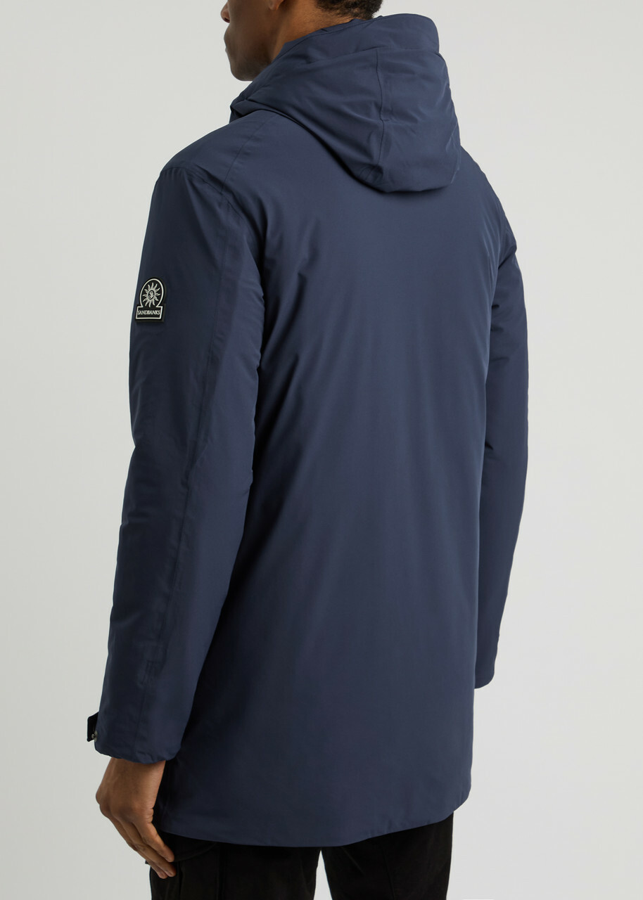 Sandbanks Terrace Padded Nylon Parka Navy