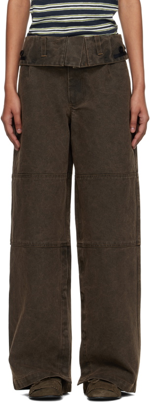 Photo: Andersson Bell Brown Folded Work Trousers