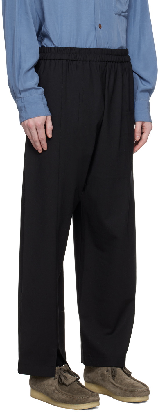Cordera Black Pinched Seams Trousers