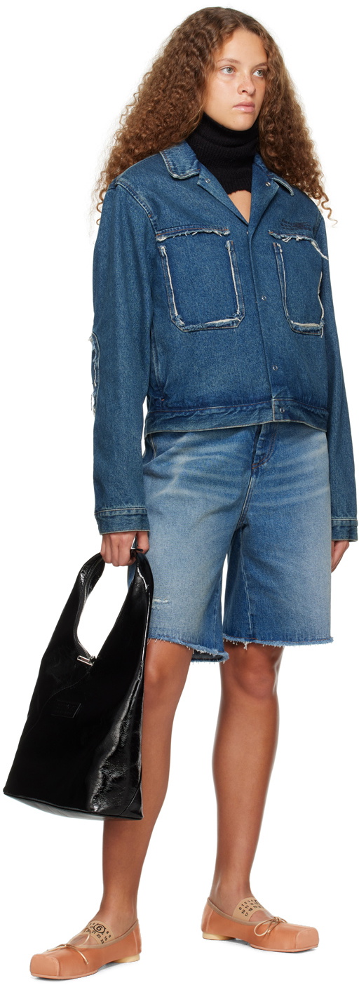 Supreme MM6 Maison Margiela Distressed Loose Fit Selvedge Jean Blue main image 0