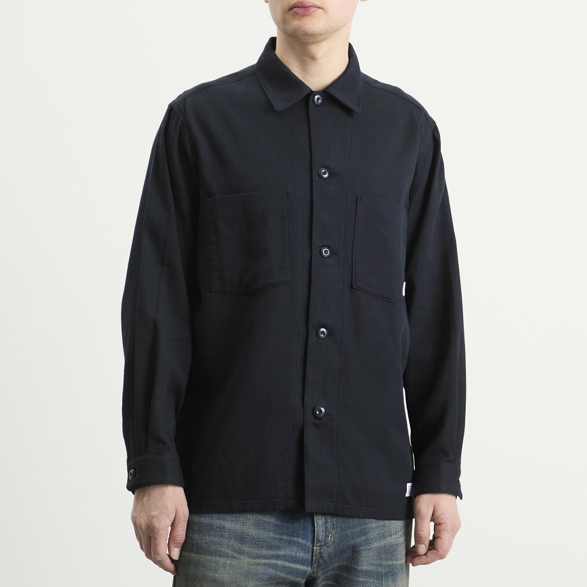 WTAPS Men's Cbw Long Sleeve Shirt in Navy