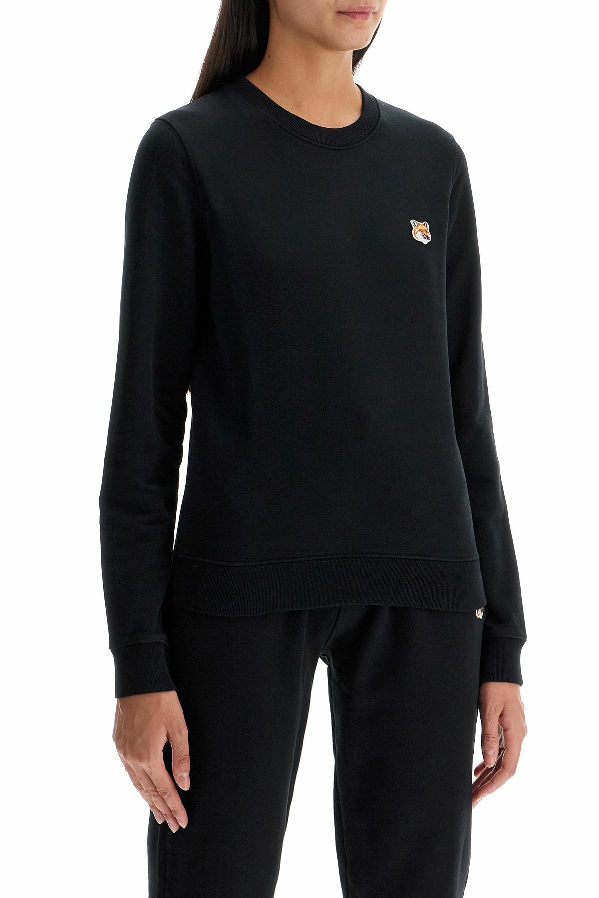 MAISON KITSUNE fox head regular fit sweatshirt Black
