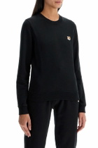 MAISON KITSUNE fox head regular fit sweatshirt Black