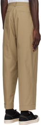 BEAMS PLUS Beige Ivy Wide Trousers