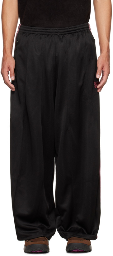 Photo: NEEDLES Black & Pink H.D. Lounge Pants