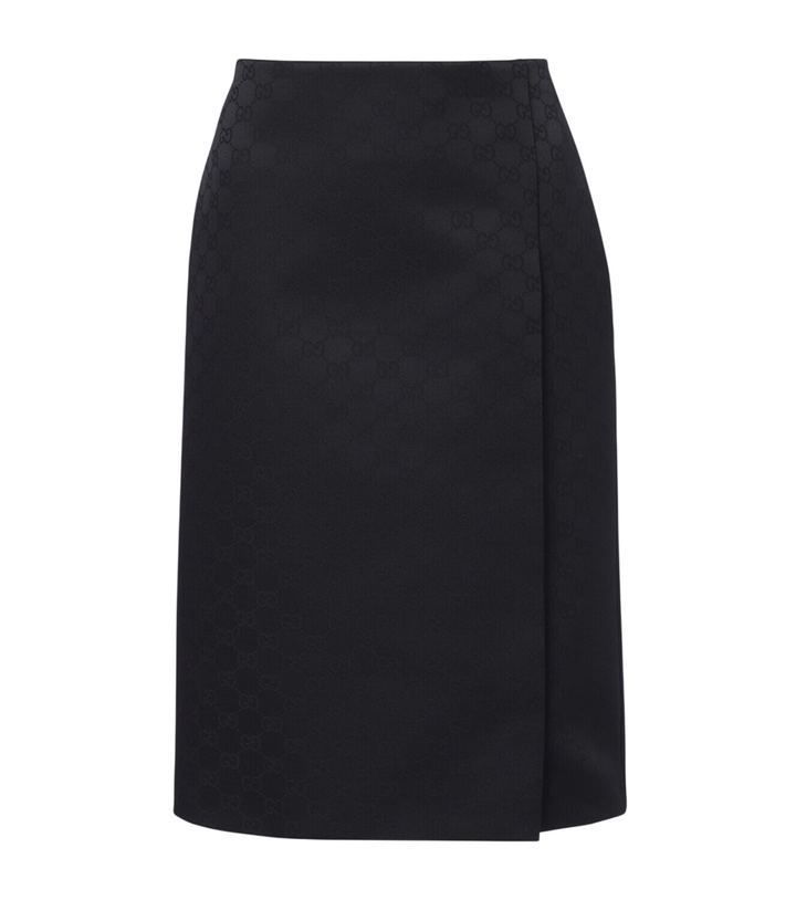 Photo: Gucci GG jacquard pencil skirt