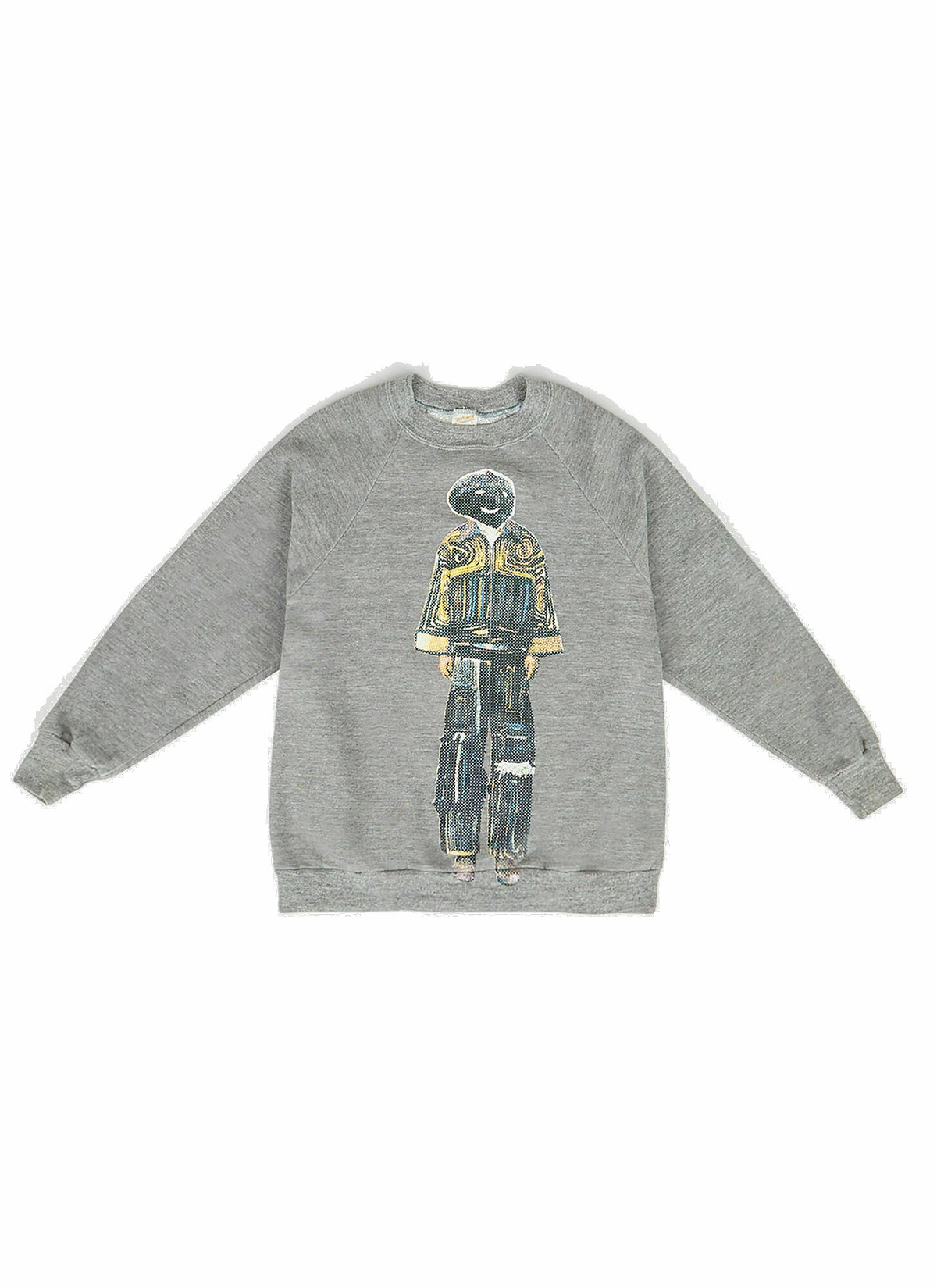 Photo: Graphic Print Sweatshirt in Grey