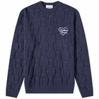 Palmes Men's Love Knitted Sweat in Navy