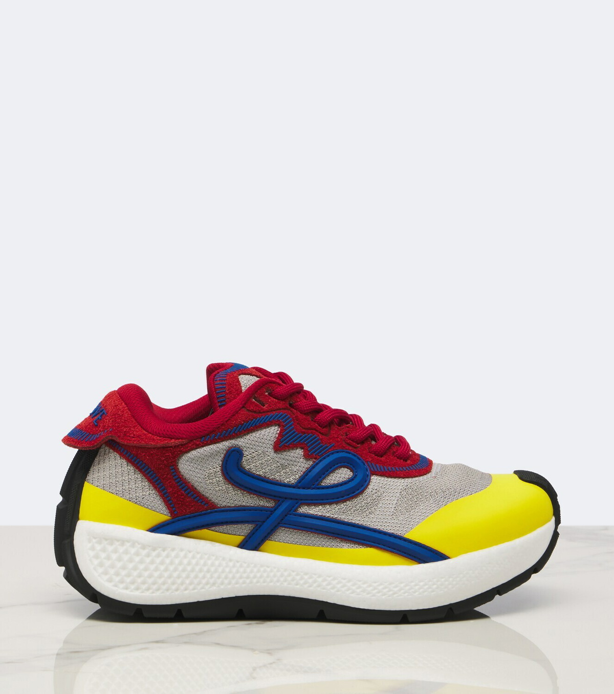 Loewe Pogo colorbocked mesh-trimmed sneakers