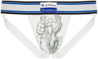 JW Anderson Off-White & Blue Tom Of Finland Edition Briefs