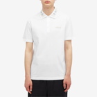 Versace Men's Embroidered Polo Shirt in White