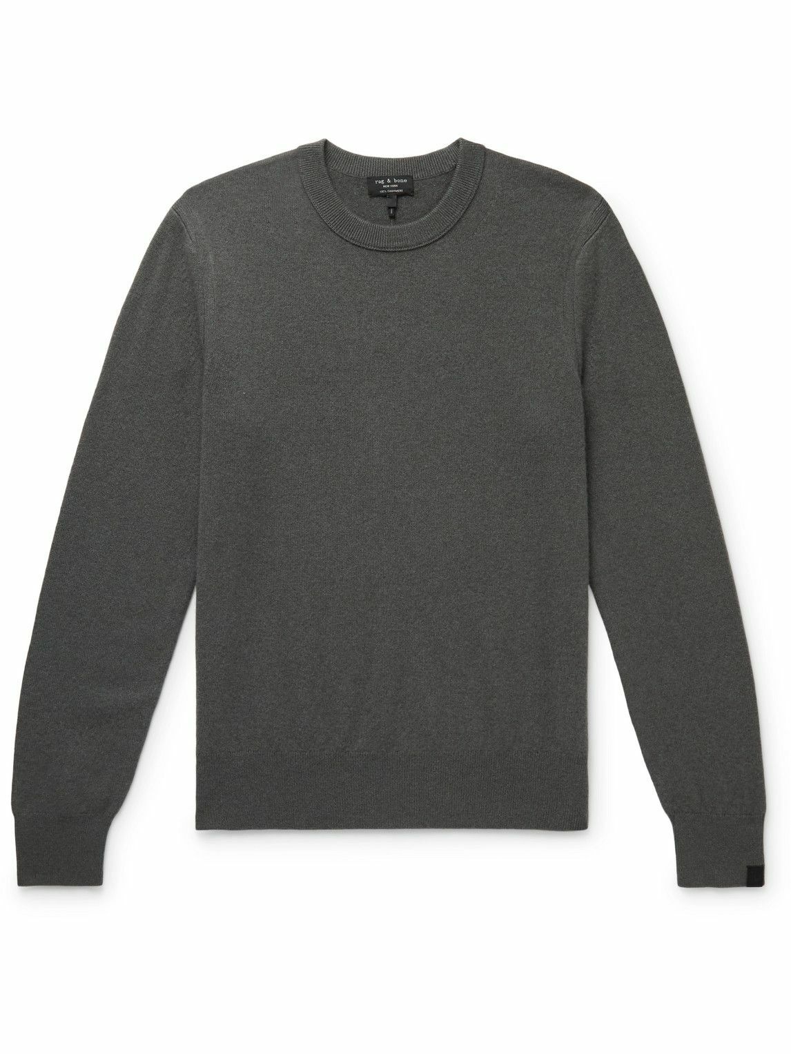 Photo: Rag & Bone - Harding Slim-Fit Cashmere Sweater - Gray