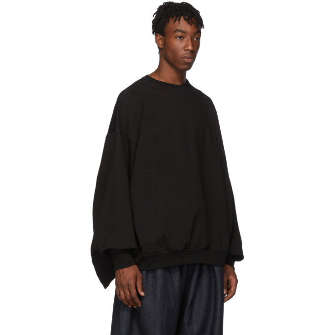 Fumito Ganryu Black Kimono Pullover Sweatshirt Fumito Ganryu