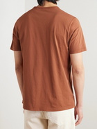 Mr P. - Garment-Dyed Cotton-Jersey T-Shirt - Orange