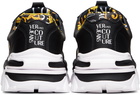 Versace Jeans Couture Black & Gold Trail Trek Sneakers