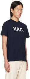 A.P.C. Navy Standard Grand 'V.P.C.' T-Shirt