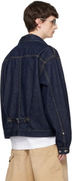 Carhartt Work In Progress Blue Belmar Denim Jacket