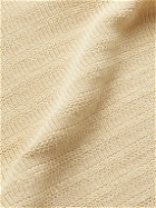 Altea - Waffle-Knit Cotton Polo Shirt - Neutrals