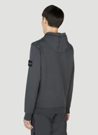 Stone Island - Compass Patch Hooded Sweatshirt in Black