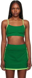 Outdoor Voices Green Racer Back Sport Bra