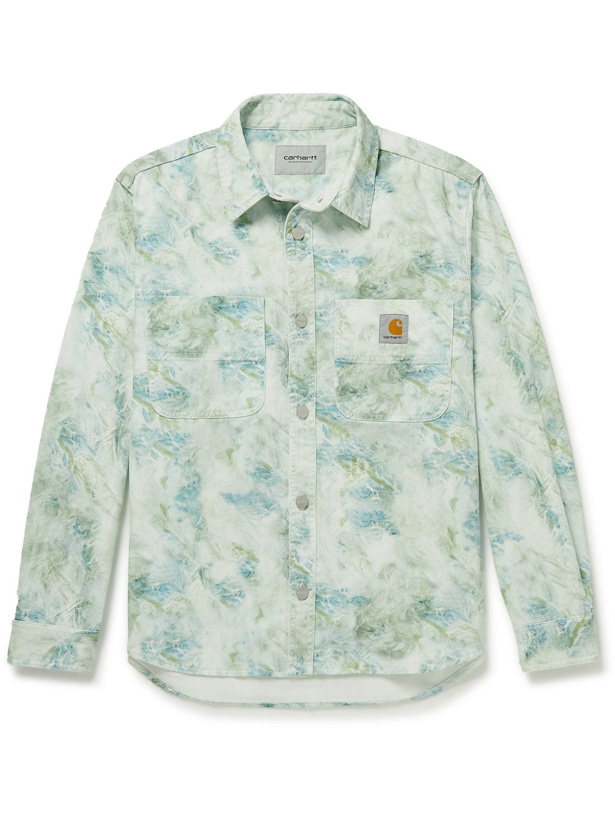 Photo: CARHARTT WIP - Printed Cotton-Twill Overshirt - Green