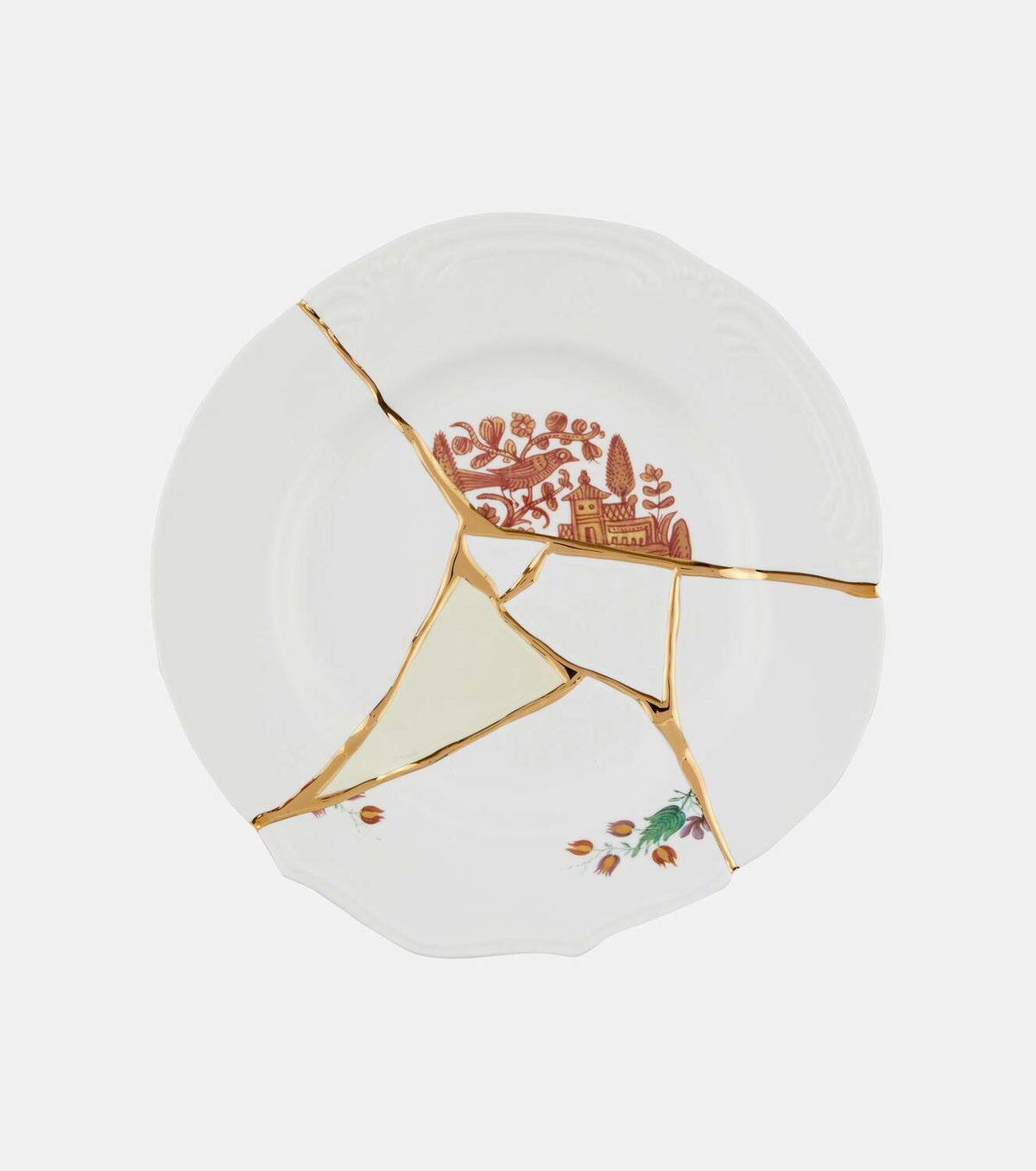 Seletti Kintsugi dinner plate by Marcantonio Raimondi Malerba